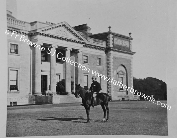 COPIES OF OLD PHOTOS LENT BY LORD CASTLEROSSE  LORD PORTARLINGTON ON HORSEBACK